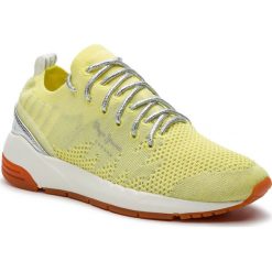 Sneakersy PEPE JEANS - Foster Space PLS30858 Sunrise 013. Żółte półbuty damskie Pepe Jeans, z jeansu. W wyprzedaży za 259,00 zł.