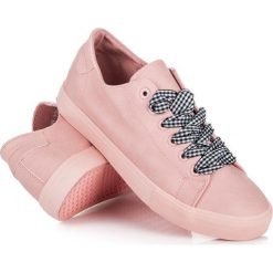 Trampki i tenisówki damskie: RÓŻOWE TRAMPKI Z FRĘDZLAMI IDEAL SHOES