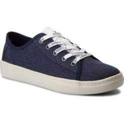 Tenisówki TOMMY JEANS - Light Textile Low EN0EN00229 Black Iris 431. Niebieskie półbuty damskie Tommy Jeans, bez wzorów, z jeansu, bez obcasa, na płaskiej podeszwie, bez zapięcia. W wyprzedaży za 209,00 zł.