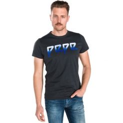 Pepe Jeans Mack Koszulka Czarny Niebieski. Niebieskie podkoszulki męskie Pepe Jeans, s, z nadrukiem, z bawełny, bez kołnierzyka, krótkie. Za 154,95 zł.
