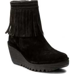 Botki FLY LONDON - Yagifly P500766000 Black. Czarne botki damskie skórzane marki Fly London, na obcasie. W wyprzedaży za 329,00 zł.