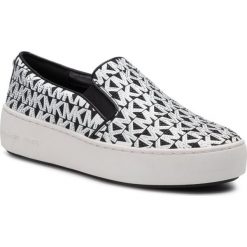 Tenisówki MICHAEL Michael Kors Trent Slip One 43T9TNFP5D. Białe półbuty damskie MICHAEL Michael Kors, bez wzorów, bez zapięcia. W wyprzedaży za 309,00 zł.