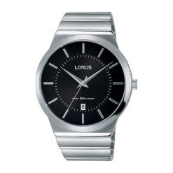 Zegarek Lorus Męski Klasyczny RS965CX9 50M DATA srebrny. Szare zegarki męskie Lorus, srebrne. Za 215,00 zł.