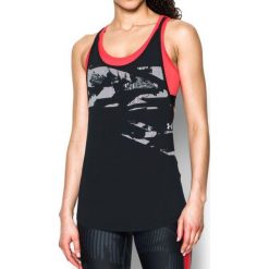 Bluzki damskie: Under Armour Koszulka damska HeatGear Armour 2-in-1 Prt Tank czarna r. L (1302786-001)