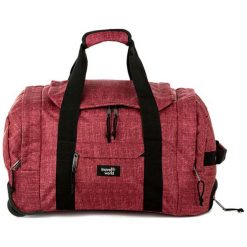 Torba w kolorze ciemnoczerwonym na kółkach - (S)53 x (W)30 x (G)32 cm. Czerwone torby podróżne z poliesteru. W wyprzedaży za 109,95 zł.