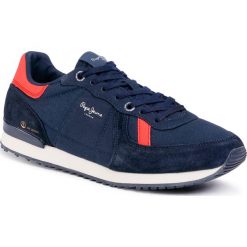 Sneakersy PEPE JEANS - Tinker Jogger PMS30614 Navy 595. Niebieskie sneakersy męskie Pepe Jeans, bez zapięcia. W wyprzedaży za 259,00 zł.
