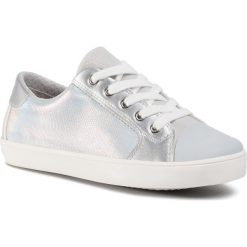 Trampki GEOX - J Gisli G. A J024NA 0NFBC C0434 S Silver/White. Szare trampki dziewczęce Geox, z gumy, na sznurówki. Za 199,00 zł.