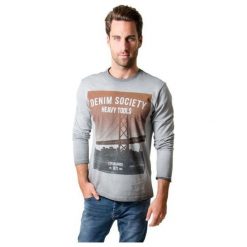 Heavy Tools Koszulka Męska Z Długim Rękawem Grey Clay w16-409 (Rozmiar L). Szare koszulki męskie marki Heavy Tools, s, bez wzorów, bez kołnierzyka, z długim rękawem, długie. W wyprzedaży za 53,00 zł.