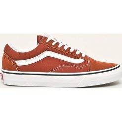 Vans - Tenisówki. Pomarańczowe trampki i tenisówki damskie Vans, ze skóry, na sznurówki. Za 339,90 zł.