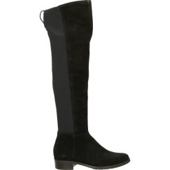Kozaki - 7085L 952 NER. Czarne buty zimowe damskie marki Venezia, z materiału, na obcasie. Za 349,00 zł.