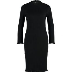 Sukienki: Selected Femme SFHAMINA 3/4 TNECK DRESS Sukienka dzianinowa black
