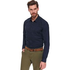 Koszula długi rękaw męska shaped fit. Koszule męskie Top Secret, na wiosnę, m, bez wzorów, eleganckie, bez kołnierzyka, z długim rękawem. W wyprzedaży za 79,99 zł.