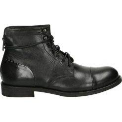 Botki męskie - T282 TEQ NERO. Czarne bez kategorii marki Venezia, ze skóry. Za 399,00 zł.