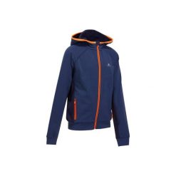 Bluza 980 Gym. Pomarańczowe bluzy dziewczęce DOMYOS, z kapturem. Za 79,99 zł.