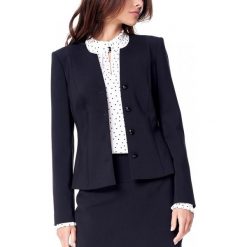 Elegancki żakiet Potis & Verso BRIER. Czarne kamizelki damskie Potis&Verso, bez wzorów, eleganckie, bez kaptura. W wyprzedaży za 464,00 zł.