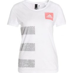 Topy sportowe damskie: adidas Performance THREE STRIPES Tshirt z nadrukiem white