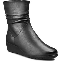 Botki CAPRICE - 9-25457-25 Black 001. Czarne botki damskie skórzane marki Caprice. W wyprzedaży za 209,00 zł.