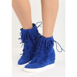 Sneakersy damskie: Kobaltowe Sneakersy Ginny