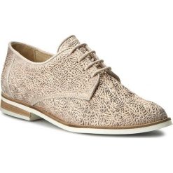Oxfordy BRONX - 65844-BC BX 883 Rosegold 111. Różowe półbuty damskie marki Bronx, bez obcasa, na obcasie, bez zapięcia. W wyprzedaży za 269,00 zł.