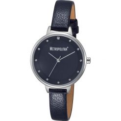 Zegarek kwarcowy "Darling" w kolorze srebrno-granatowym. Niebieskie, analogowe zegarki damskie METROPOLITAN, metalowe. W wyprzedaży za 72,95 zł.