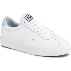 Sneakersy SUPERGA - 2843 Clubs Comfleau S00CKL0 White/Blue Lt Sky A0E. Białe półbuty damskie Superga, ze skóry. W wyprzedaży za 359,00 zł.