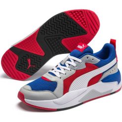 Puma tenisówki męskie X-Ray 37260204 46 czerwone/niebieskie. Czerwone buty sportowe męskie Puma, bez zapięcia, tenisowe. Za 345,00 zł.