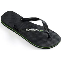 Havaianas - Japonki. Czarne klapki damskie marki Havaianas, z gumy, na płaskiej podeszwie. Za 99,90 zł.