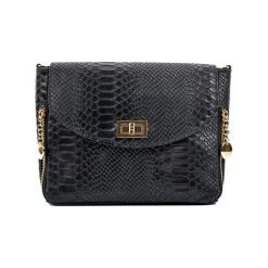 Torebka w kolorze czarnym - (S)27 x (W)21 x (G)10 cm. Czarne torebki klasyczne damskie Bestsellers bags, w paski, z materiału. W wyprzedaży za 219,95 zł.