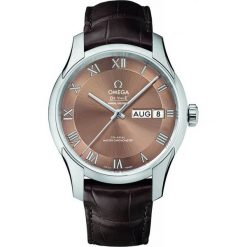 PROMOCJA ZEGAREK OMEGA De Ville Hour Vision 433.13.41.22.10.001. Żółte zegarki męskie OMEGA, złote. W wyprzedaży za 27090,00 zł.