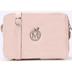 Manzana - Torebka. Różowe torebki klasyczne damskie marki Manzana, w paski, z materiału, na ramię, średnie. W wyprzedaży za 99,90 zł.