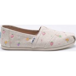 Toms - Espadryle Classic. Espadryle damskie Toms, bez wzorów, z materiału, bez obcasa. Za 249,90 zł.