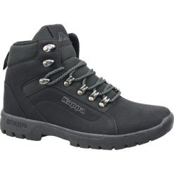 Kappa Dolomo Mid 242752-1116. Czarne buty trekkingowe męskie Kappa, na zimę, ze skóry, bez zapięcia. W wyprzedaży za 139,99 zł.