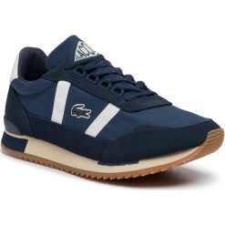 Sneakersy LACOSTE - 7-38SMA0006J18 Nvy/Off Wht. Niebieskie półbuty męskie Lacoste, na co dzień, bez wzorów, z zamszu, eleganckie, bez zapięcia. Za 469,00 zł.