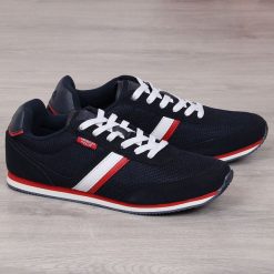 Buty sportowe męskie casual granatowe American Club. Buty sportowe męskie American CLUB, bez zapięcia. Za 119,99 zł.