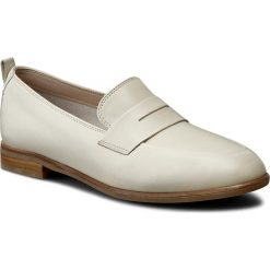 Półbuty CLARKS - Alania Belle 261230404 White Leather. Brązowe półbuty damskie skórzane marki Clarks, na płaskiej podeszwie. W wyprzedaży za 239,00 zł.