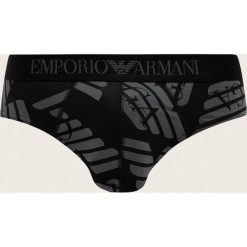 Emporio Armani - Slipy. Szare bokserki męskie Emporio Armani, bez wzorów, z elastanu. W wyprzedaży za 99,90 zł.