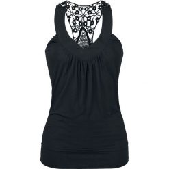 Topy damskie: Fashion Victim Laced Racerback Top damski czarny