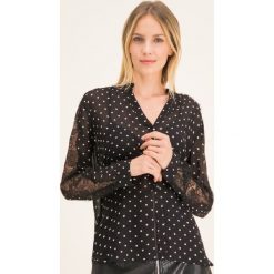 Koszula Pinko Marron PE20 BLK01 1G14R2 Y5YC. Czarne bluzki damskie Pinko, bez wzorów, z wiskozy, bez kołnierzyka, bez rękawów. W wyprzedaży za 549,00 zł.