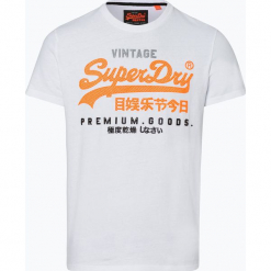 Superdry - T-shirt męski, czarny. Czarne t-shirty męskie marki Superdry, s, z nadrukiem, bez kołnierzyka. Za 149,95 zł.