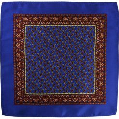 Chabrowa Elegancka Poszetka Męska - ALTIES - Brązowo-Żółty Wzór Paisley, Łezka POSZALTS0183. Żółte poszetki męskie Alties, bez wzorów, eleganckie. Za 27,00 zł.