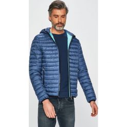 Trussardi Jeans - Kurtka. Niebieskie płaszcze męskie Trussardi Jeans, s, bez wzorów, z poliesteru, krótkie, bez kaptura. W wyprzedaży za 549,90 zł.