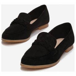 Czarne Mokasyny Rima. Czarne mokasyny damskie Born2be, eleganckie. Za 89,99 zł.