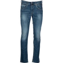 Dżinsy "Grover" - Regular fit - w kolorze granatowym. Niebieskie jeansy męskie Replay, m, w paski, klasyczne. W wyprzedaży za 258,95 zł.