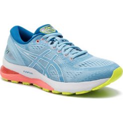 Buty ASICS - Gel-Nimbus 21 1012A156 Heritage Blue/Lake Drive 402. Niebieskie buty sportowe damskie Asics, z materiału, sportowe, do biegania. W wyprzedaży za 509,00 zł.