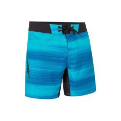 Spodenki surfing krótkie BS 500 Fast. Niebieskie koszulki męskie OLAIAN, bez wzorów, z poliesteru, sportowe, bez kołnierzyka, z krótkim rękawem, krótkie. Za 59,99 zł.
