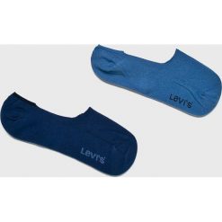 Levi's - Skarpety (2-pack). Niebieskie skarpetki męskie marki Levi's®, bez wzorów, z elastanu. Za 39,90 zł.