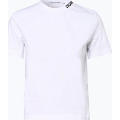 Calvin Klein Jeans - T-shirt damski, biały. Białe t-shirty damskie Calvin Klein Jeans, s, z haftami, z jeansu, bez kołnierzyka. Za 229,95 zł.