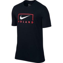 Nike Koszulka męska T-Shirt EC16 Swoosh Poland Tee czarna r. S (809527 010). Czarne koszulki sportowe męskie Nike, m. Za 91,49 zł.