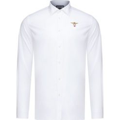 Koszula AERONAUTICA MILITARE Biały. Białe koszule męskie marki Aeronautica Militare, m, moro, z tkaniny, eleganckie, bez kołnierzyka, bez rękawów. Za 520,00 zł.