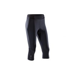 Spodenki 3/4 na rower MTB ST 500 damskie. Czarne spodenki sportowe damskie ROCKRIDER, m, bez wzorów, z elastanu, sportowe, rowerowe. Za 79,99 zł.